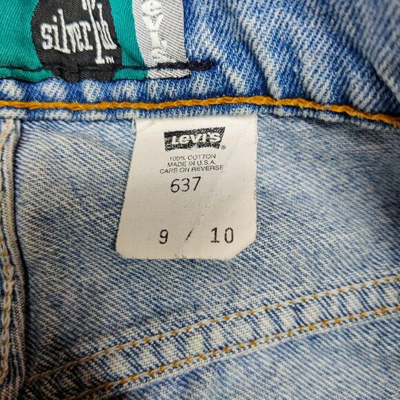 Vintage Levi's Silver Tab 637 High Rise Relaxed Straight 100% Cotton Jeans 28x31 - Picture 11 of 16